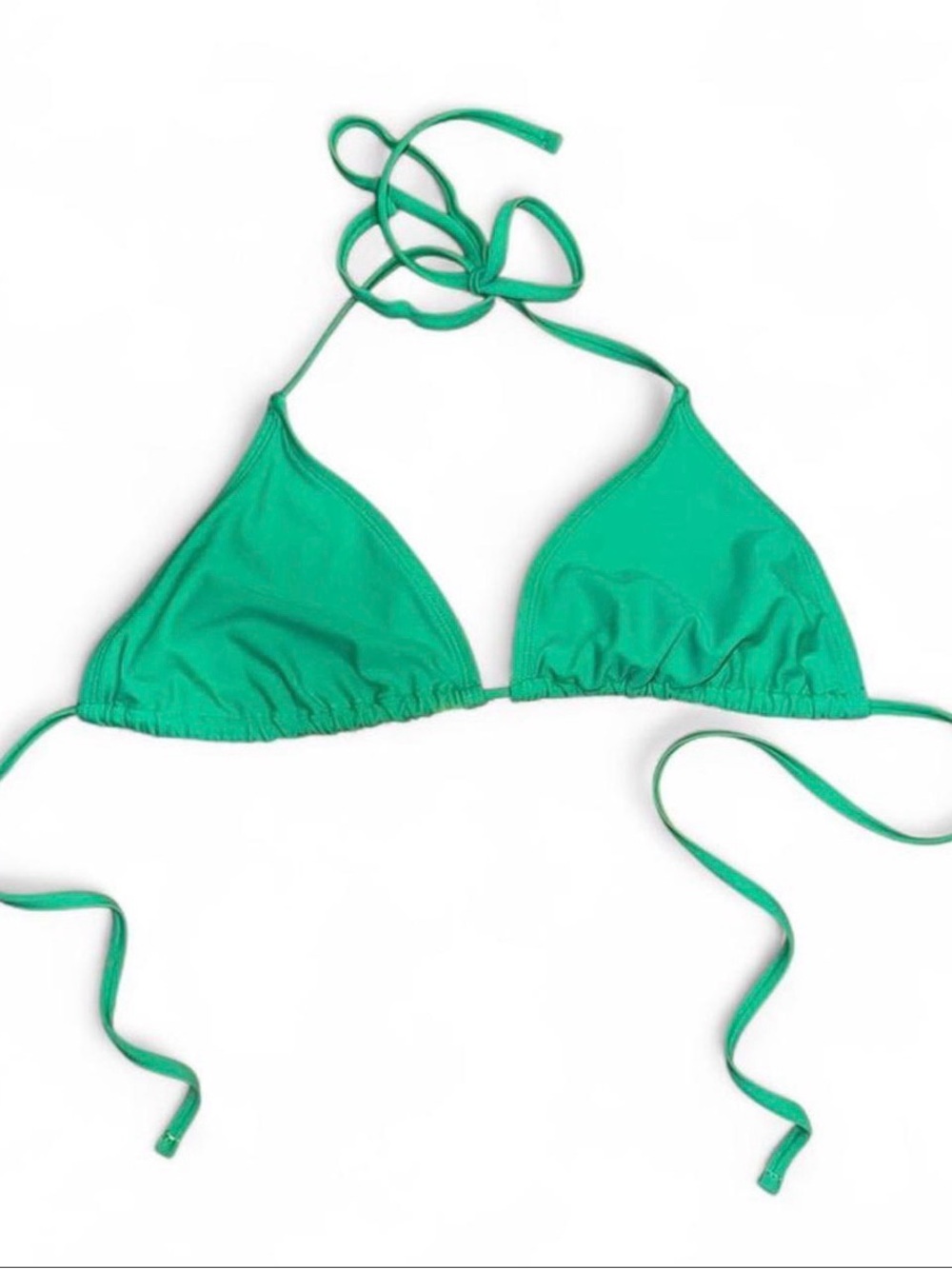 Green Triangle String Bikini Top Wild Fable Medium